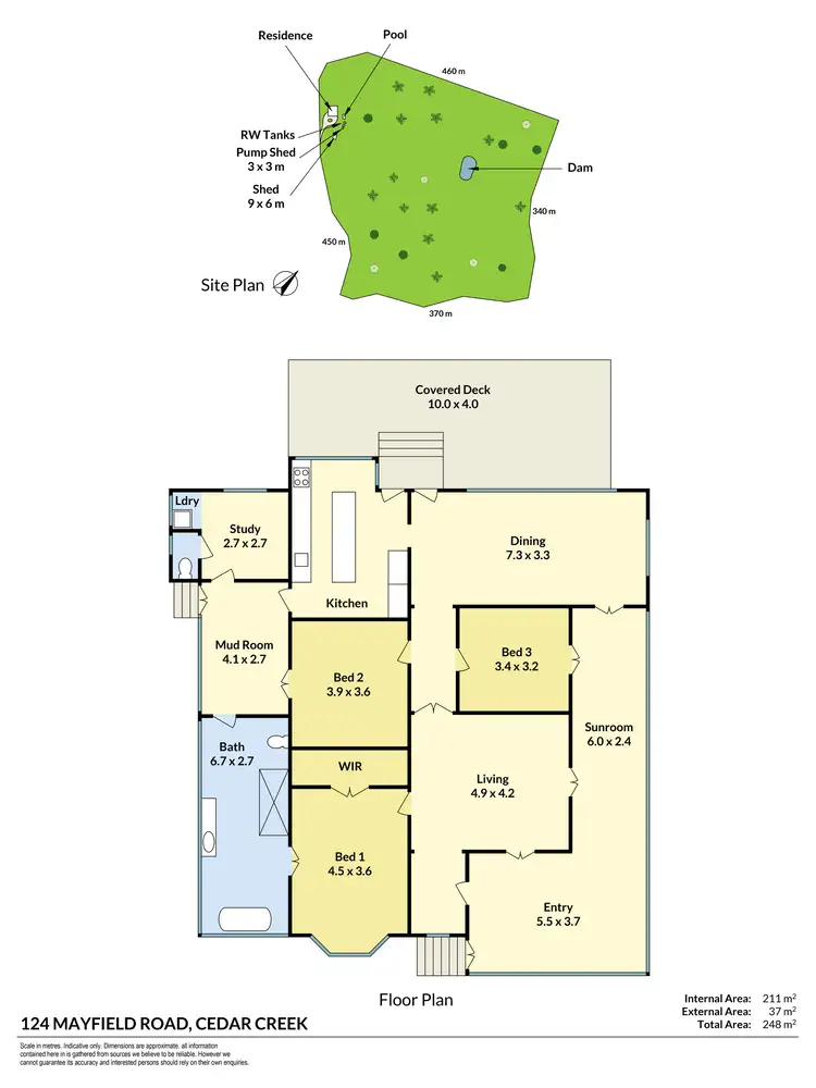 Floorplan of Homely house listing, 124 Mayfield Road, Cedar Creek QLD 4520