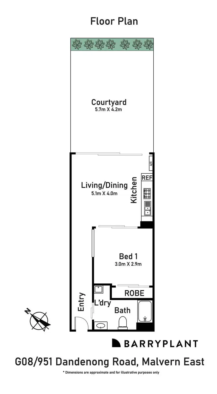 Floorplan of Homely apartment listing, G08/951-955 Dandenong Road, Malvern East VIC 3145