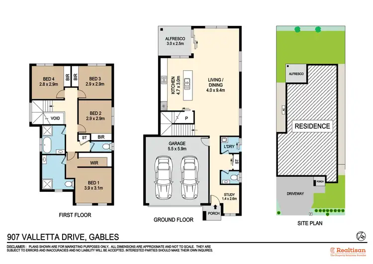 Floorplan of Homely house listing, 907 Valletta Drive, Gables NSW 2765