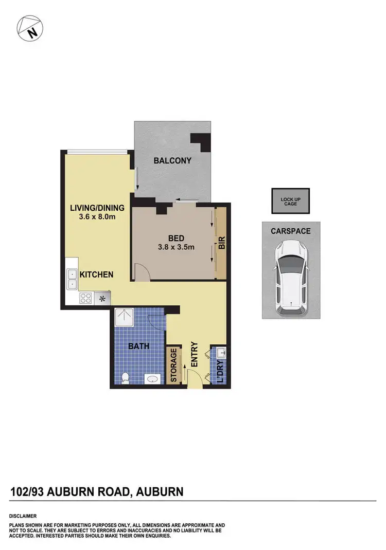 Floorplan of Homely unit listing, 102/93 Auburn Road, Auburn NSW 2144