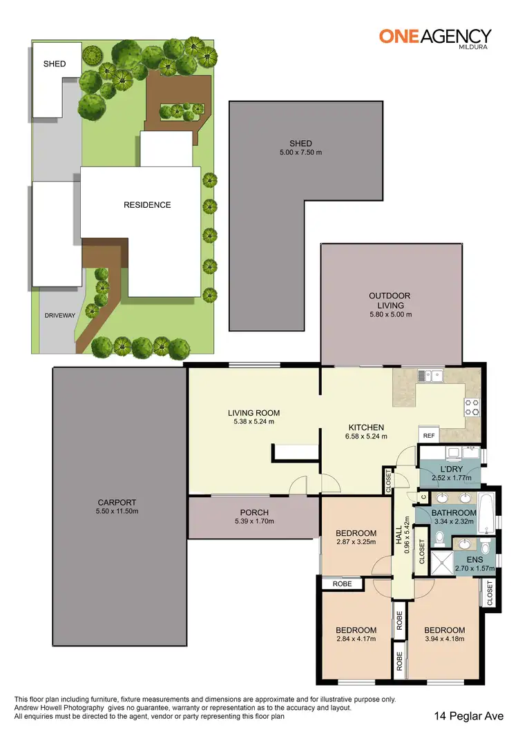 Floorplan of Homely house listing, 14 Pegler Avenue, Mildura VIC 3500