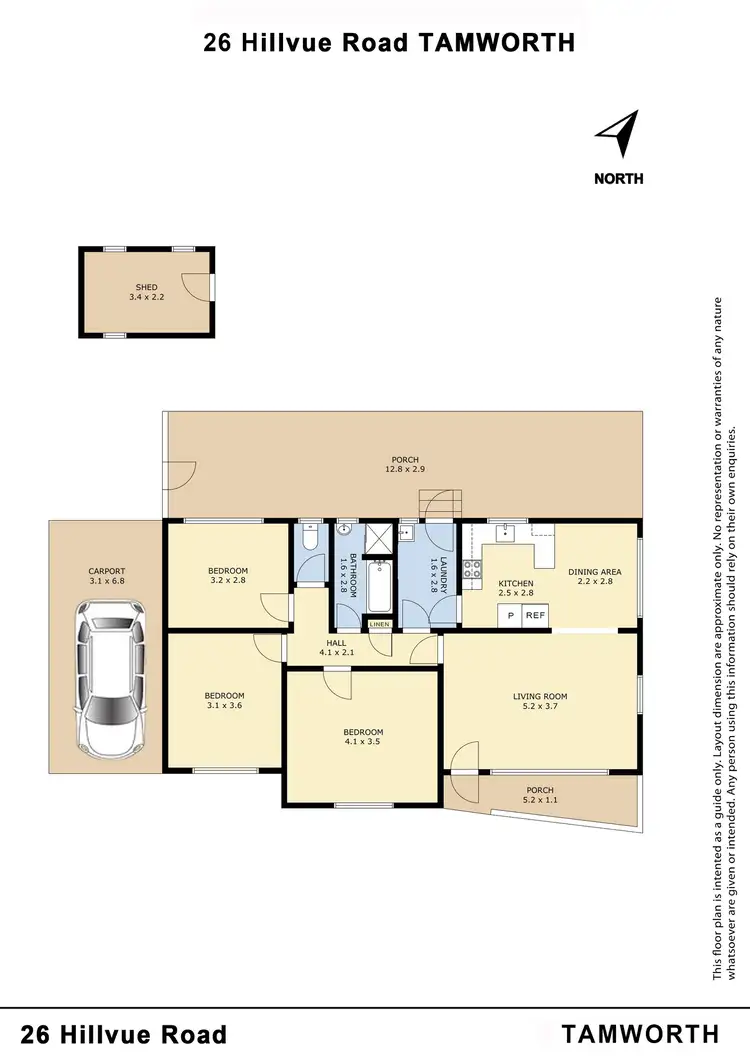 Floorplan of Homely house listing, 26 Hillvue Road, Tamworth NSW 2340