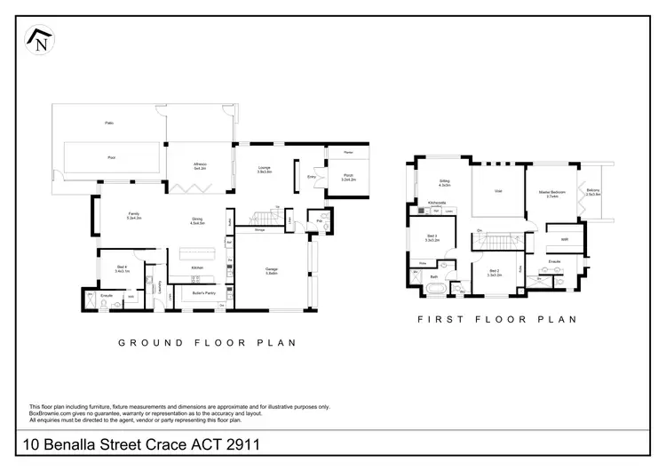 Floorplan of Homely house listing, 10 Benalla Street, Crace ACT 2911