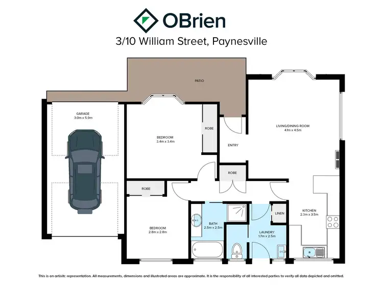 Floorplan of Homely unit listing, 3/10 William Street, Paynesville VIC 3880