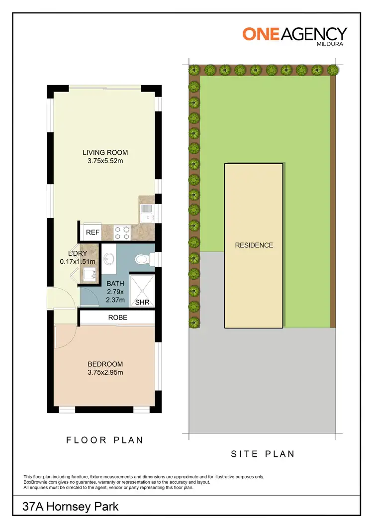 Floorplan of Homely unit listing, 37A Hornsey Park, Mildura VIC 3500