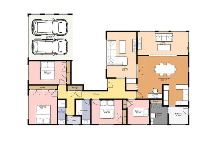 Floorplan of Homely house listing, 1 Tilley Court, Wonthaggi VIC 3995