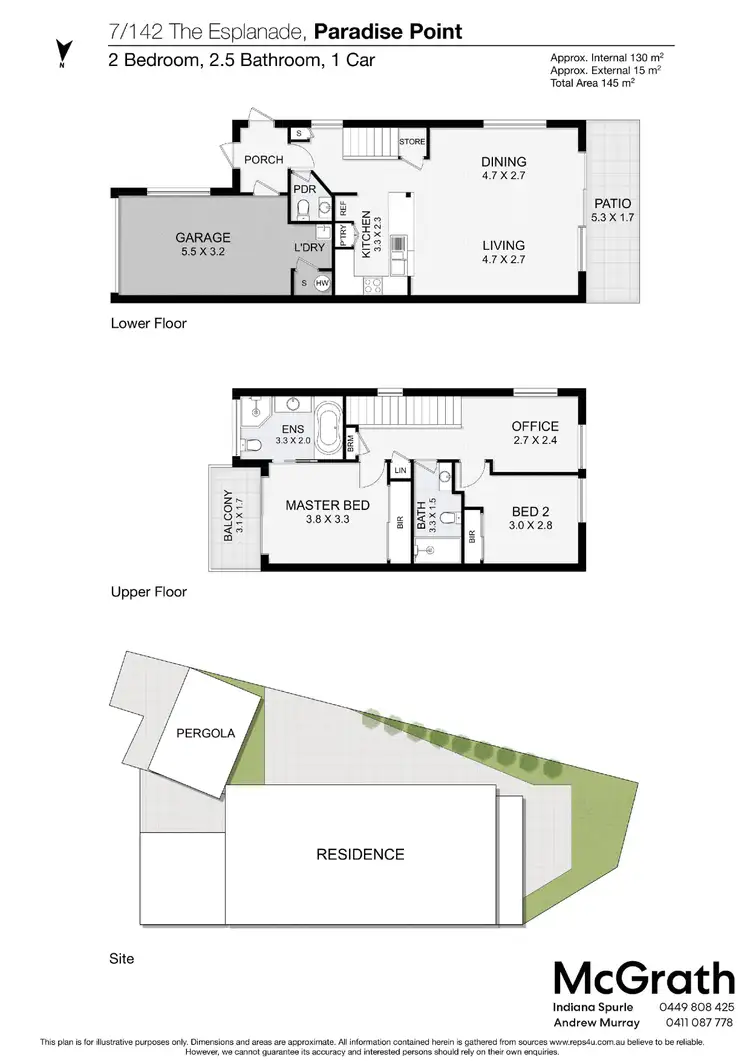 Floorplan of Homely townhouse listing, 7/142 The Esplanade, Paradise Point QLD 4216