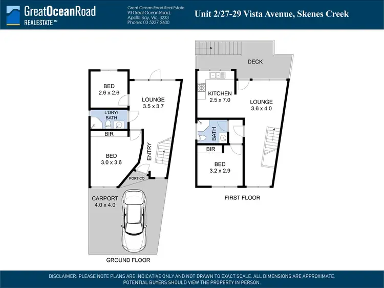 Floorplan of Homely unit listing, 2/27-29 Vista Avenue, Skenes Creek VIC 3233