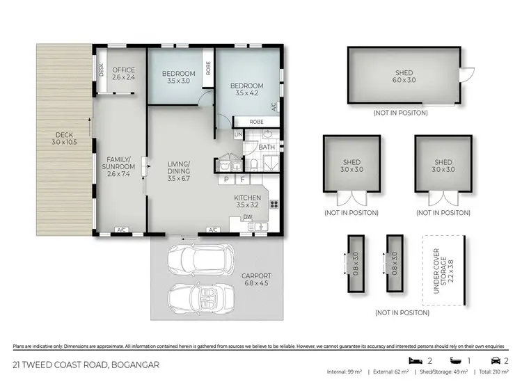 Floorplan of Homely house listing, 21 Tweed Coast Road, Bogangar NSW 2488