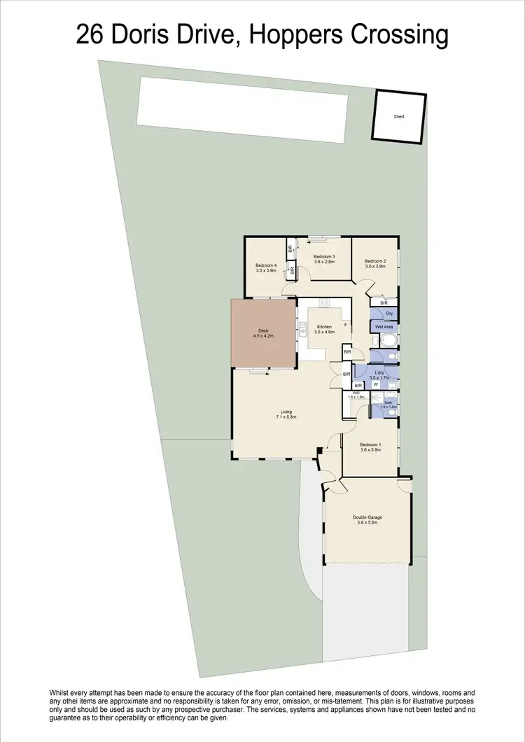 Floorplan of Homely house listing, 26 Doris Drive, Hoppers Crossing VIC 3029