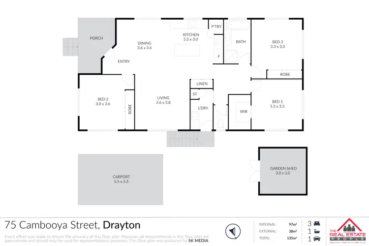 Floorplan of Homely house listing, 75 Cambooya Street, Drayton QLD 4350