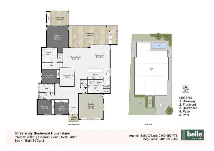 Floorplan of Homely house listing, 56 Serenity Boulevard, Helensvale QLD 4212