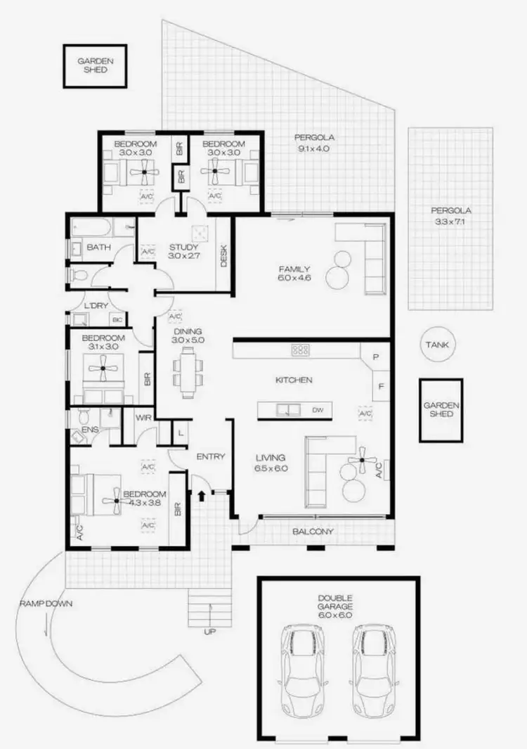 Floorplan of Homely house listing, 11 Lowanna Road, Seaview Downs SA 5049