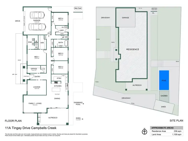 Floorplan of Homely house listing, 11a Tingay Drive, Campbells Creek VIC 3451