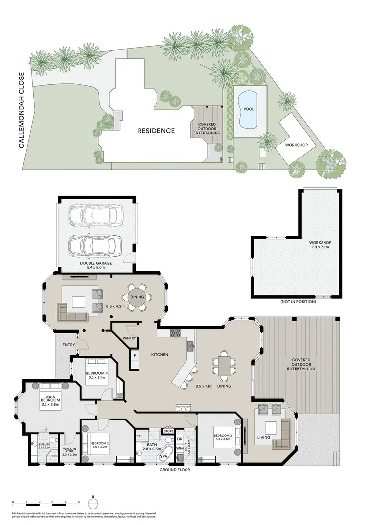 Floorplan of Homely house listing, 13 Callemondah Close, Narrawallee NSW 2539