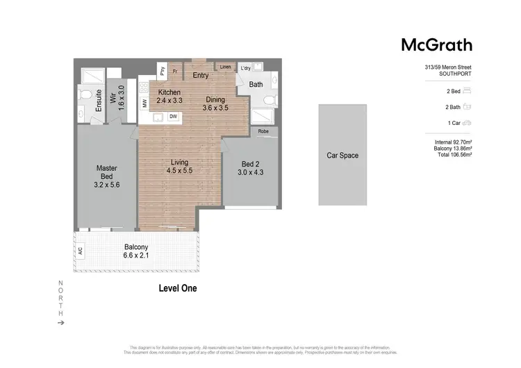 Floorplan of Homely apartment listing, 313/59 Meron Street, Southport QLD 4215