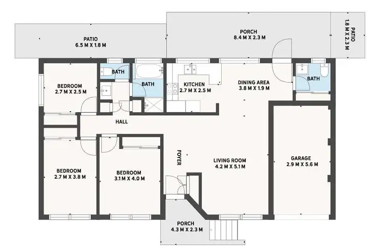 Floorplan of Homely house listing, 352a Main Road, Kuluin QLD 4558