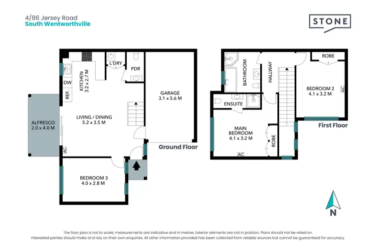 Floorplan of Homely townhouse listing, 4/86 Jersey Road, South Wentworthville NSW 2145
