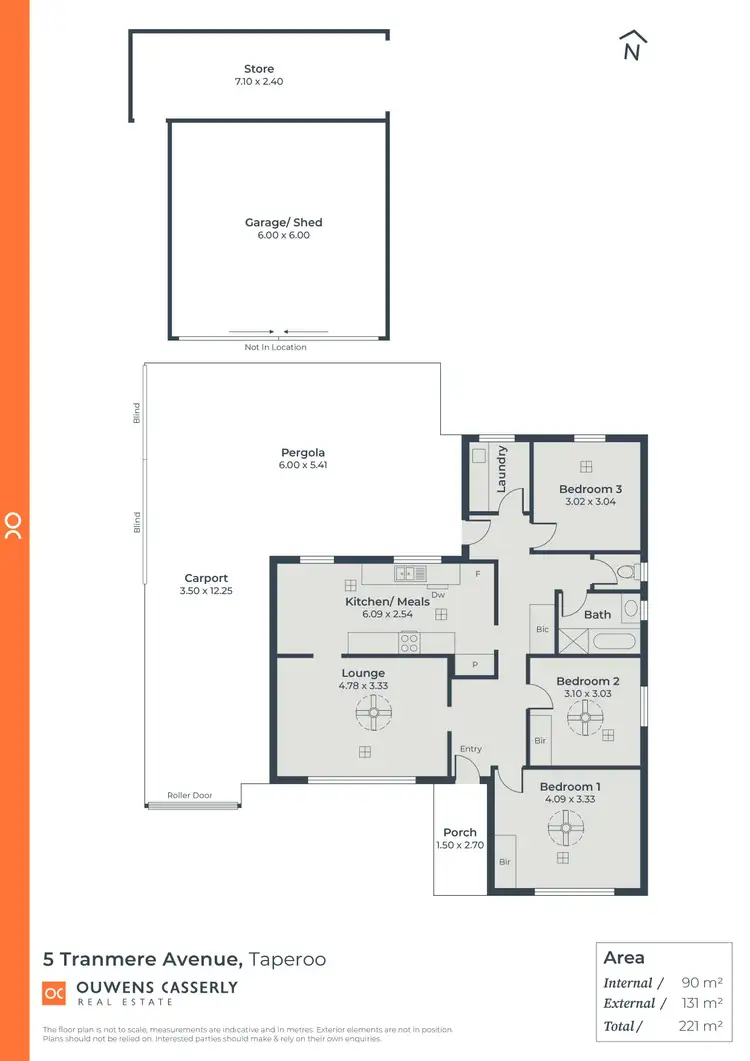 Floorplan of Homely house listing, 5 Tranmere Avenue, Taperoo SA 5017