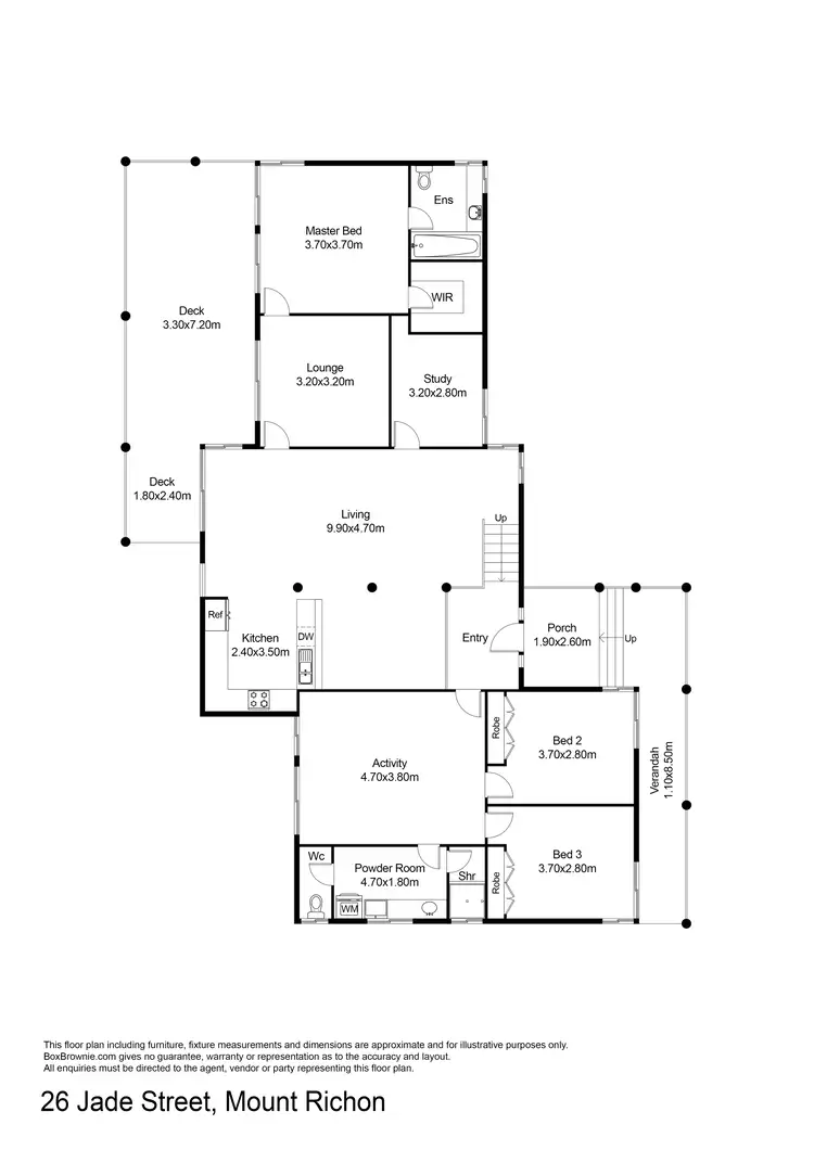 Floorplan of Homely house listing, 26 Jade Street, Mount Richon WA 6112