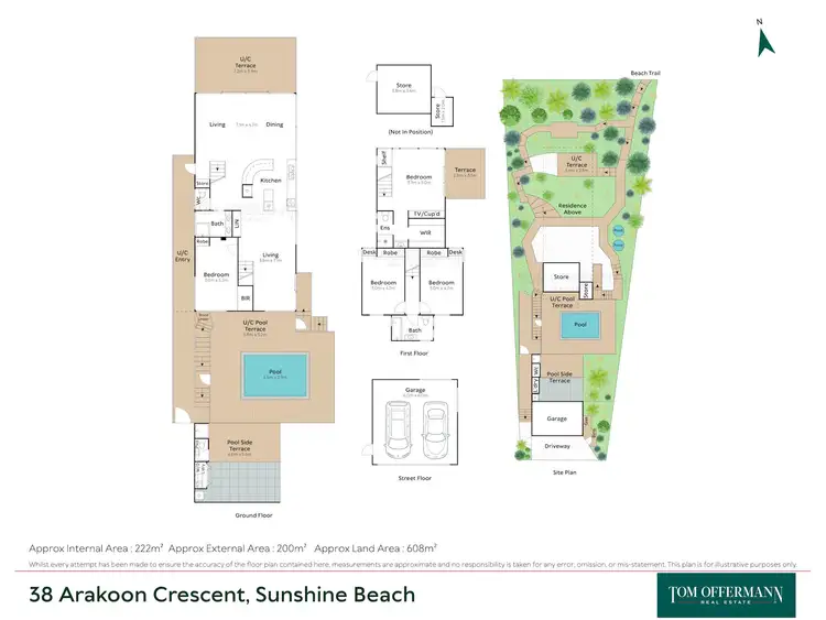Floorplan of Homely house listing, 38 Arakoon Crescent, Sunshine Beach QLD 4567