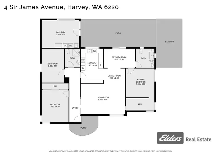 Floorplan of Homely house listing, 4 Sir James Avenue, Harvey WA 6220
