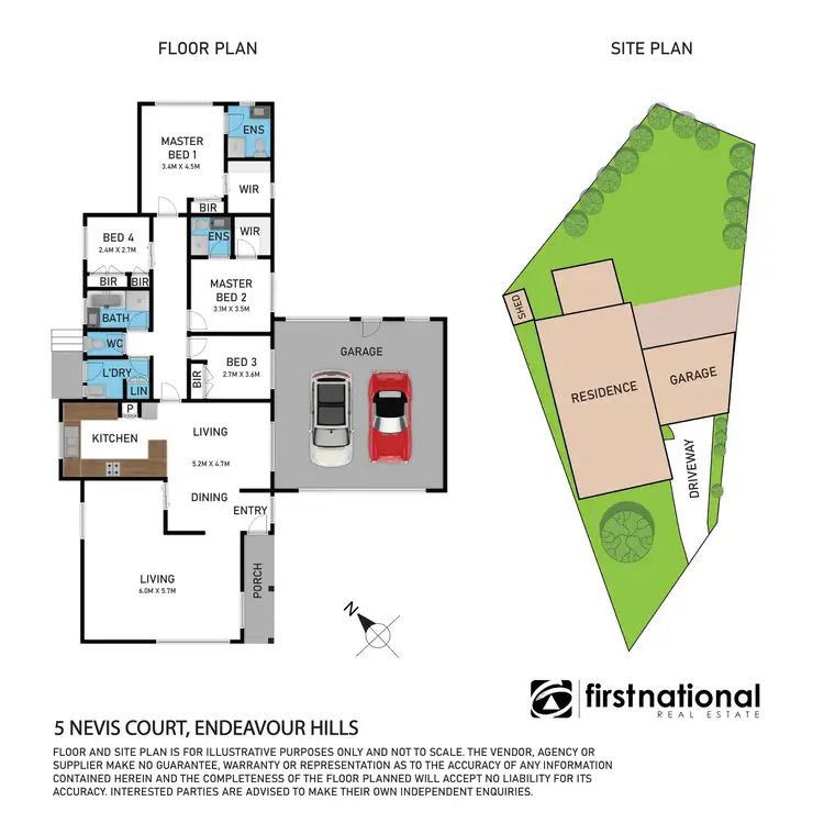 Floorplan of Homely house listing, 5 Nevis Court, Endeavour Hills VIC 3802