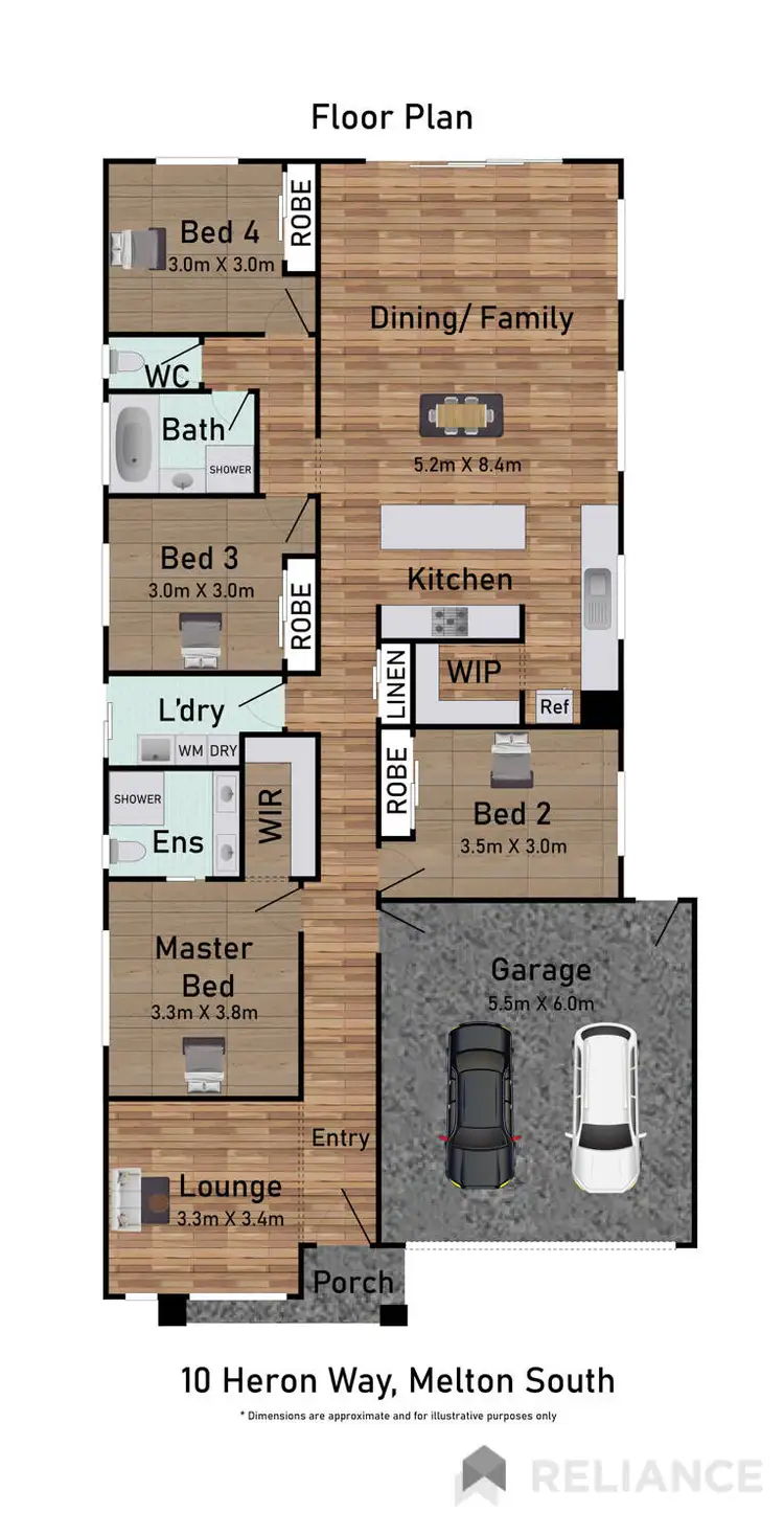 Floorplan of Homely house listing, 10 Heron Way, Melton South VIC 3338