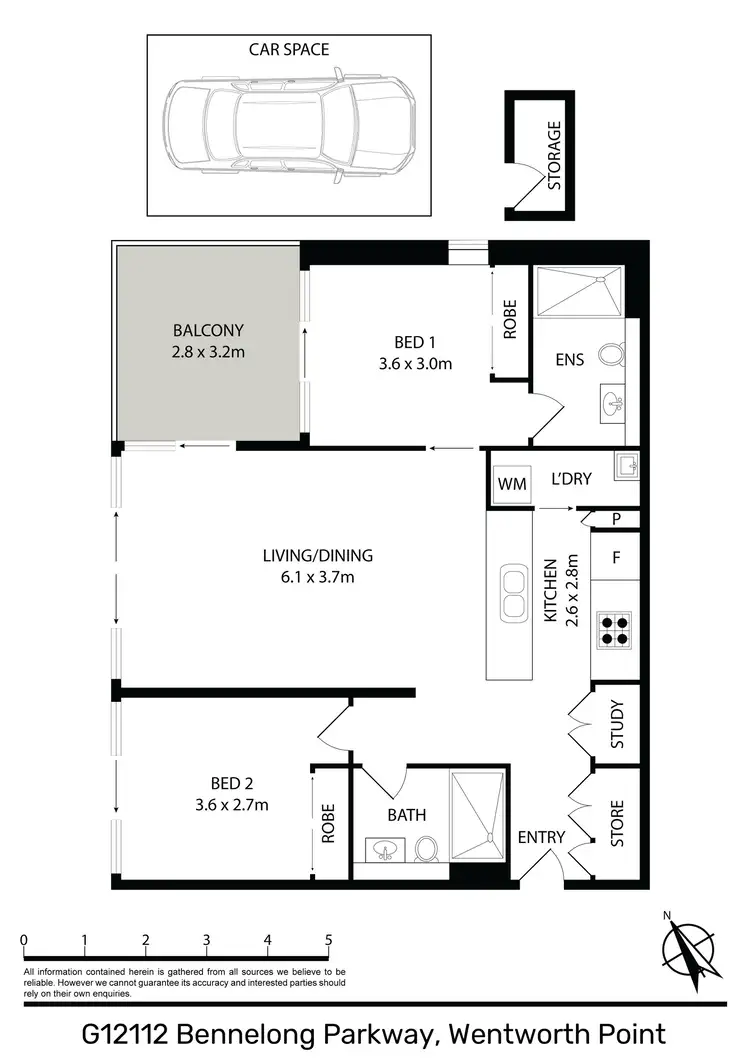 Floorplan of Homely apartment listing, G12112/1 Bennelong Parkway, Wentworth Point NSW 2127