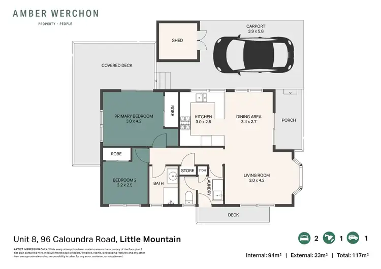 Floorplan of Homely retirement listing, 8/96 Caloundra Road, Little Mountain QLD 4551