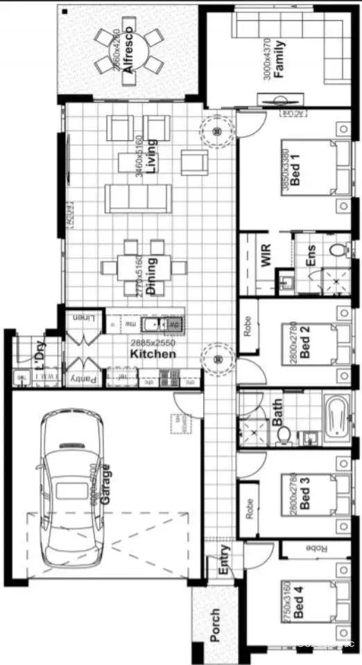 Floorplan of Homely house listing, 20 Nectar Avenue, Manor Lakes VIC 3024
