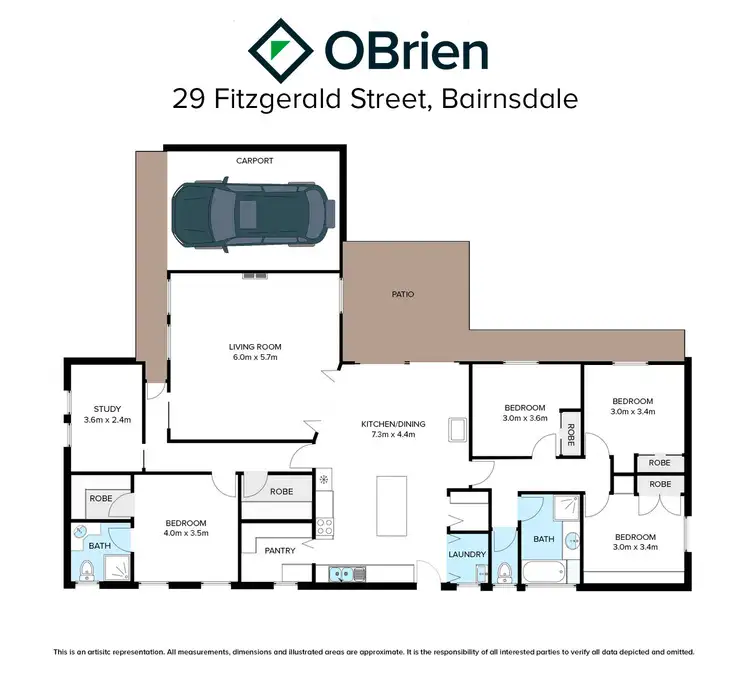 Floorplan of Homely house listing, 29 Fitzgerald Street, Bairnsdale VIC 3875