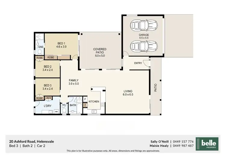 Floorplan of Homely house listing, 20 Ashford Road, Helensvale QLD 4212