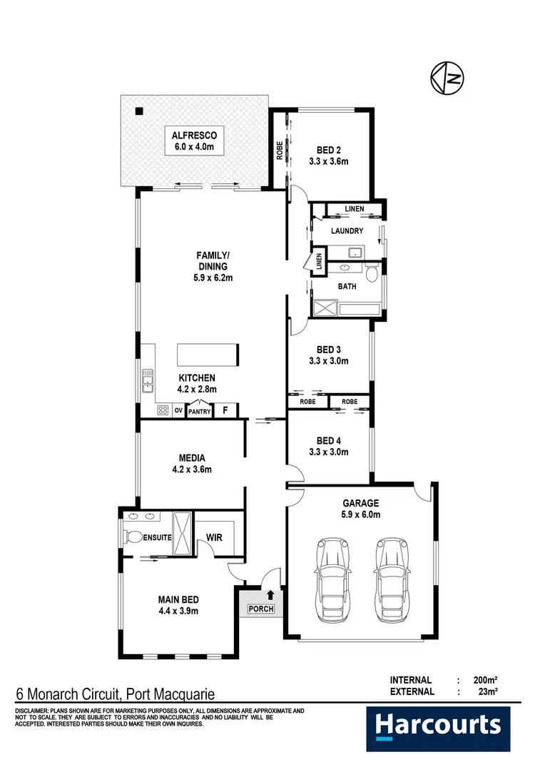Floorplan of Homely house listing, 6 Monarch Circuit, Port Macquarie NSW 2444