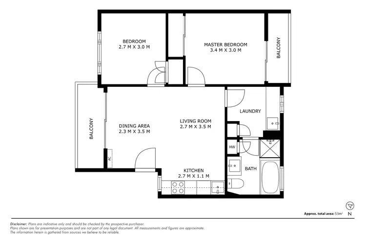 Floorplan of Homely unit listing, 21/52 Trinculo Place, Queanbeyan East NSW 2620