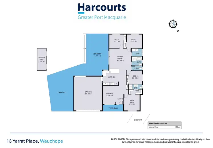 Floorplan of Homely house listing, 13 Yarrat Place, Wauchope NSW 2446