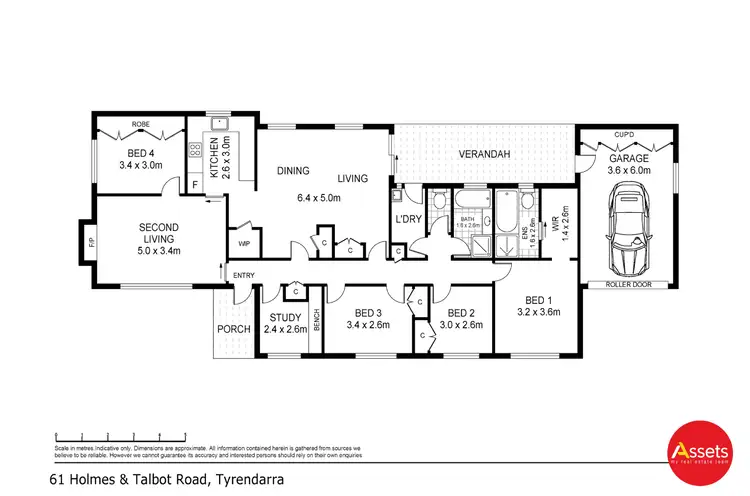 Floorplan of Homely rural property listing, 61 Holmes And Talbotts Road, Tyrendarra VIC 3285