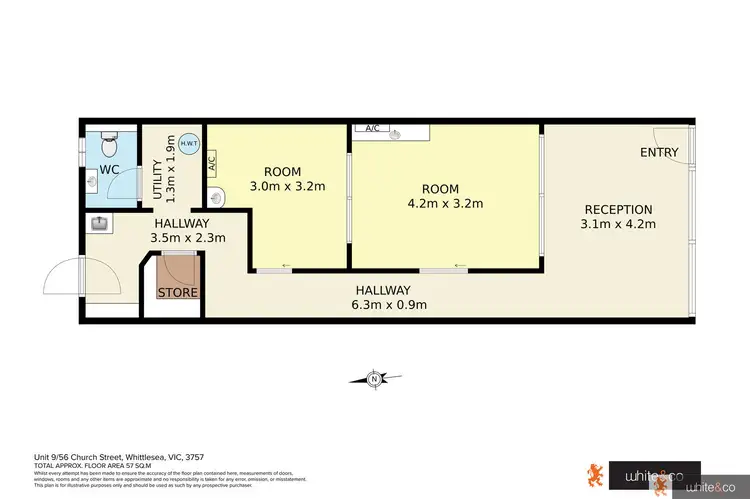 Floorplan of Homely unit listing, 9/56 Church Street, Whittlesea VIC 3757