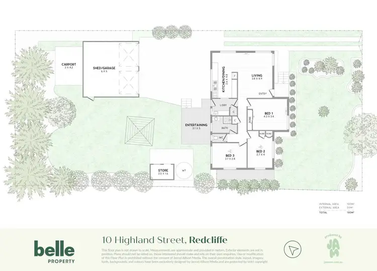 Floorplan of Homely house listing, 10 Highland Street, Redcliffe QLD 4020