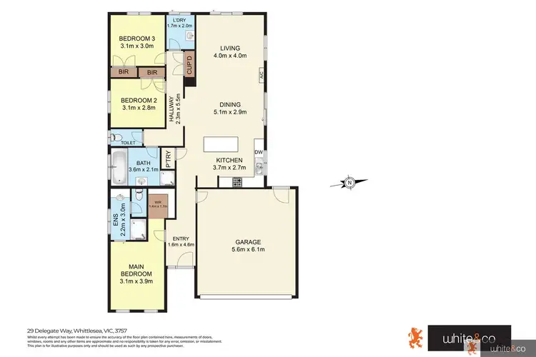 Floorplan of Homely house listing, 29 Delegate Way, Whittlesea VIC 3757