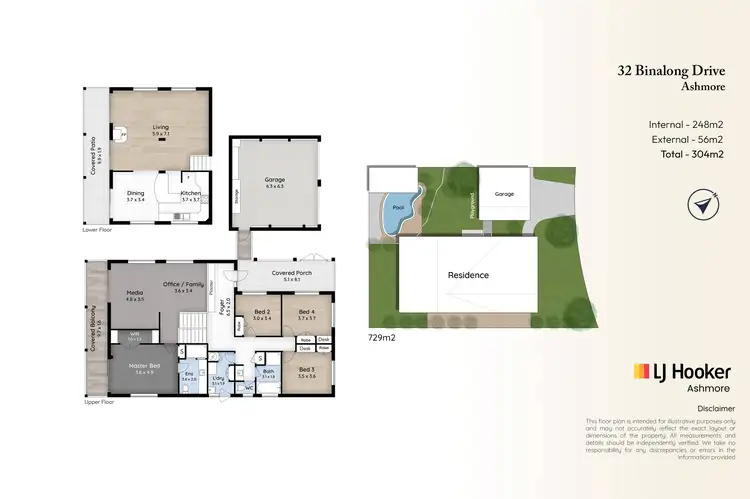Floorplan of Homely house listing, 32 Binalong Drive, Ashmore QLD 4214