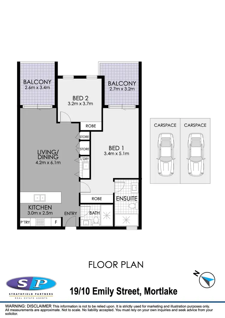 Floorplan of Homely apartment listing, 19/10 Emily Street, Mortlake NSW 2137