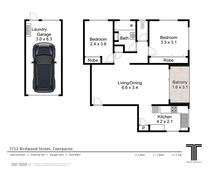 Floorplan of Homely unit listing, 7/12 Birdwood Street, Coorparoo QLD 4151
