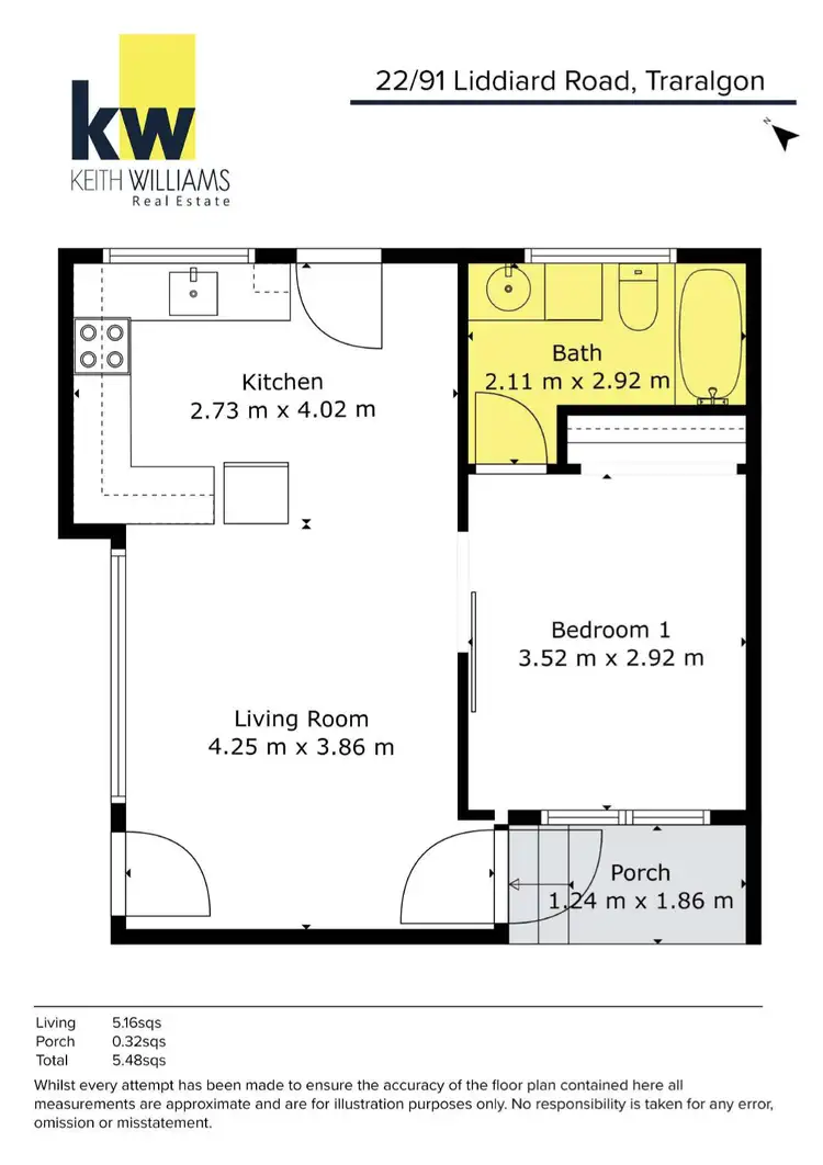 Floorplan of Homely unit listing, 22 Wigg Close, Traralgon VIC 3844