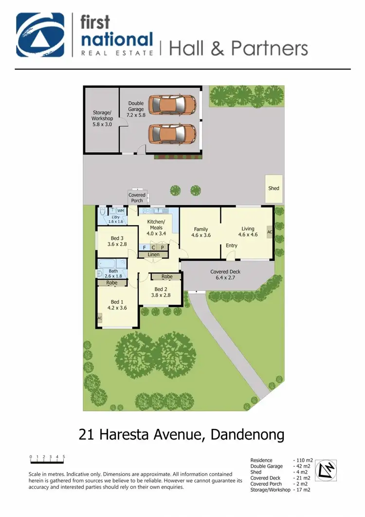 Floorplan of Homely house listing, 21 Haresta Avenue, Dandenong VIC 3175