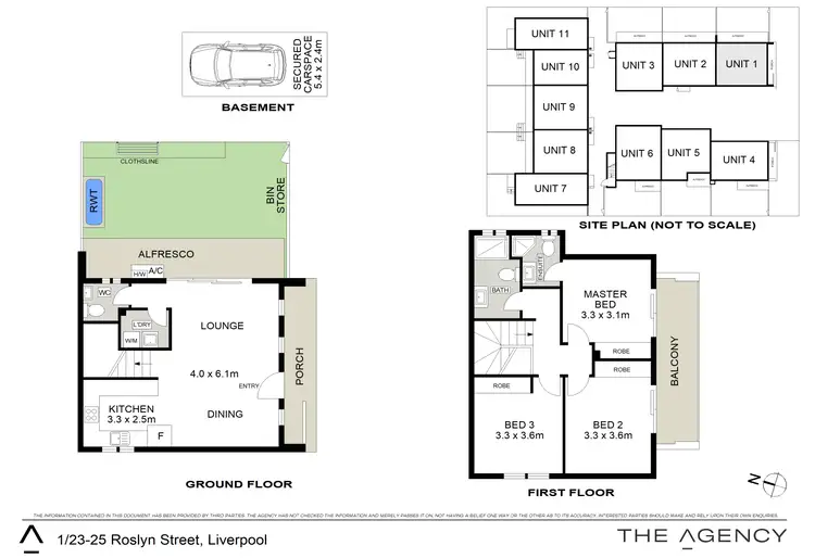 Floorplan of Homely townhouse listing, 23 - 25 Roslyn Street, Liverpool NSW 2170