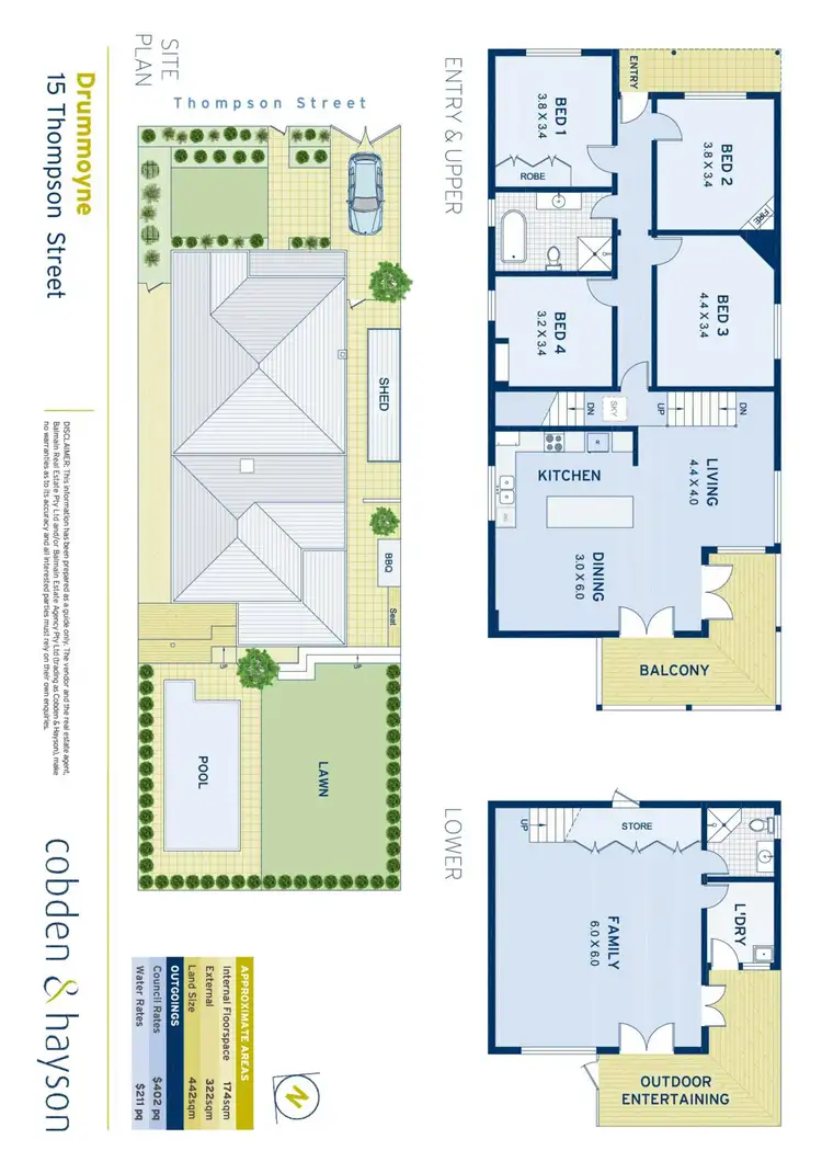 Floorplan of Homely house listing, 15 Thompson Street, Drummoyne NSW 2047
