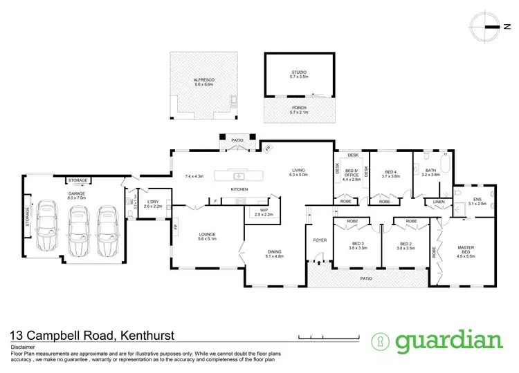 Floorplan of Homely rural property listing, 13 Campbell Road, Kenthurst NSW 2156