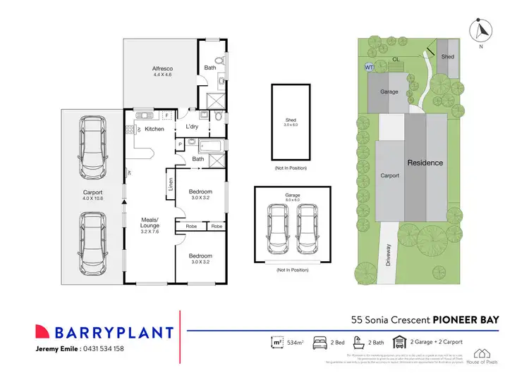 Floorplan of Homely house listing, 55 Sonia Crescent, Pioneer Bay VIC 3984