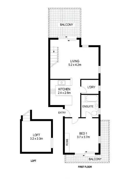 Floorplan of Homely apartment listing, 6/37 Labouchere Road, South Perth WA 6151